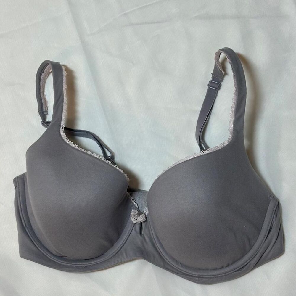 Victoria-s-secret Women's Grey and Blue Bra